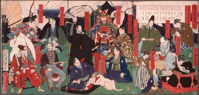Ritratti delle generazioni del clan Tokugawa da Tsukioka Yoshitoshi