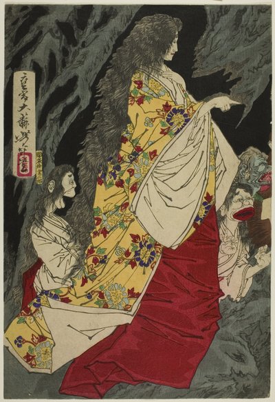 Esseri soprannaturali a Shirazunoyabu a Yawata da Tsukioka Yoshitoshi