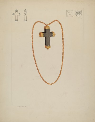 Collana con croce da Tulita Westfall