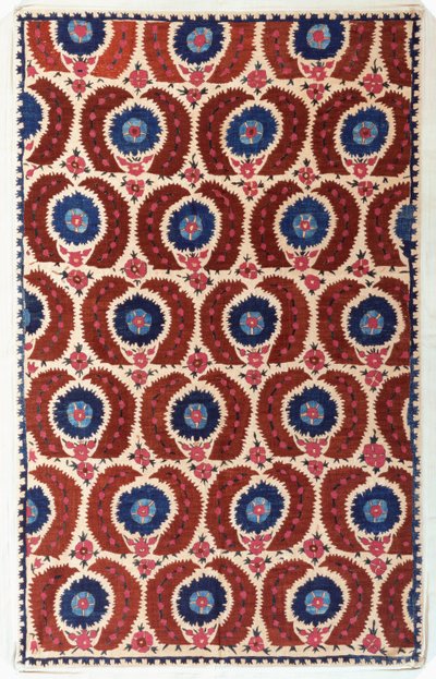 Copertura in lino ricamata, Ottomana, fine XVII-inizio XVIII secolo da Turkish School