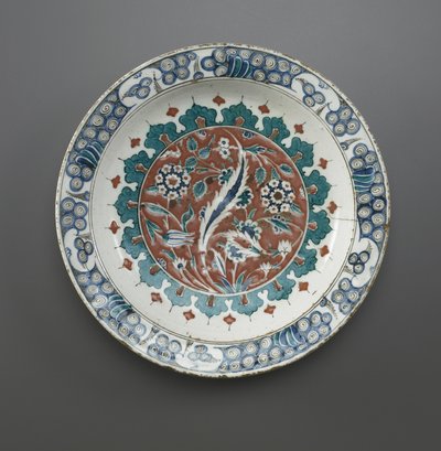 Piatto, Iznik, dinastia Ottomana da Turkish School