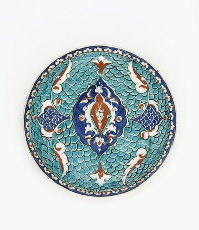 Piatto, Iznik, dinastia ottomana da Turkish School