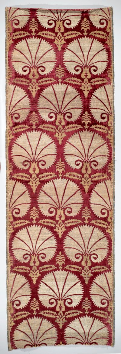 Pannello tessile con motivo di garofano da Turkish School