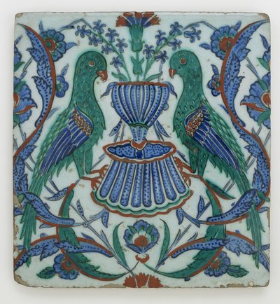 Piastrella, Iznik, dinastia Ottomana da Turkish School