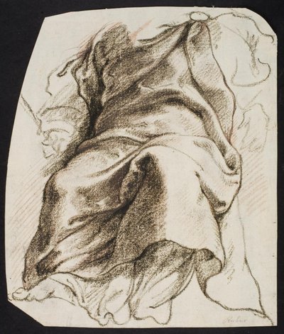 Studio di drappeggio per la figura di Dio Padre da Ubekendt