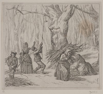 Illustrazione per "Efterårsstormen", poesia di Christian Richardt da Ubekendt