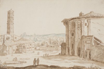 S. Maria in Cosmedin e il Tempio di Vesta a Roma da Ubekendt