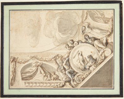Schizzo da un affresco da Ubekendt