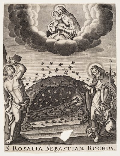 Santa Rosalia, San Sebastiano e San Rocco da Ubekendt