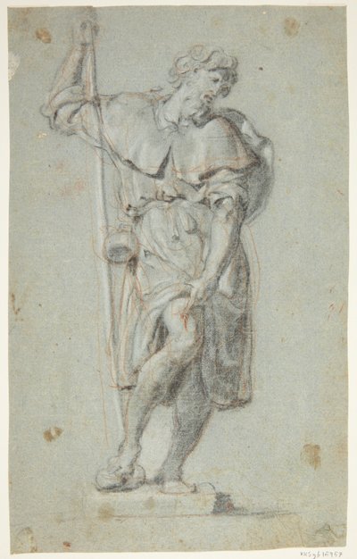 Disegno di una statua di soldato da Ubekendt
