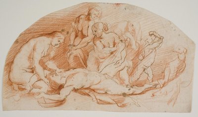 Venere piange per Adone morto da Ubekendt