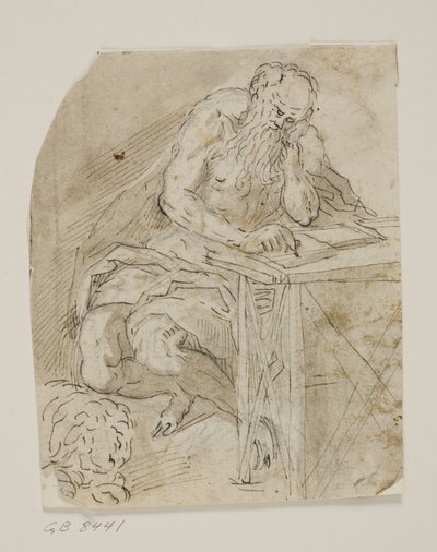 San Girolamo nel suo studio da Ubekendt Ubekendt
