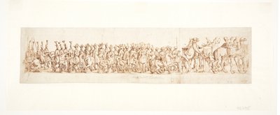 Processione orientale con dromedari da Ubekendt efter Lorck