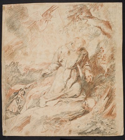 La stigmatizzazione di San Francesco da Ubekendt efter Peter Paul Rubens