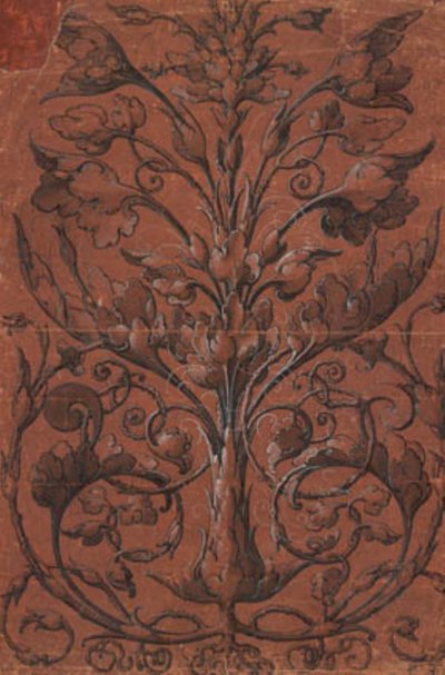 Ornamentazione vegetale simmetrica da Ubekendt tysk 1520