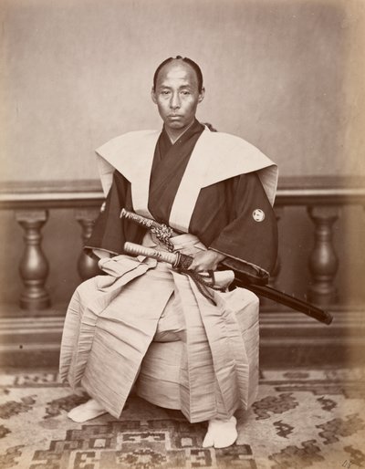 Samurai (Harada Kiichi), Nagasaki, Giappone, c.1870 da Ueno Hikoma