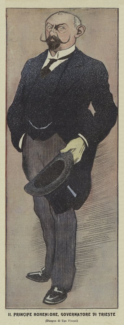 Principe Konrad di Hohenlohe-Schillingsfürst, Governatore Austriaco di Trieste da Ugo Finozzi