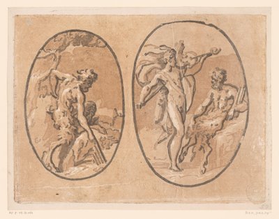 Marsia trova il flauto di Pan di Minerva da Ugo da Carpi (possibly)