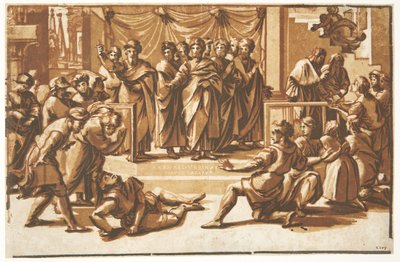 La morte di Anania da Ugo da Carpi