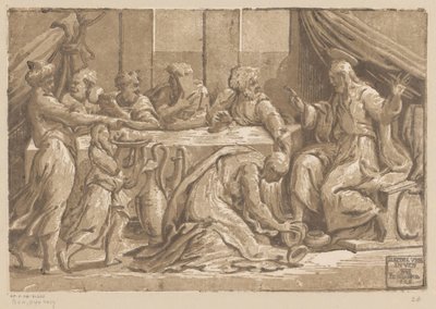 Cristo unto da Maria Maddalena da Ugo da Carpi