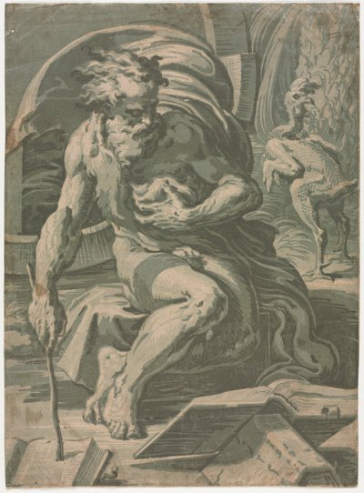 Diogene, c. 1524-1527 da Ugo da Carpi
