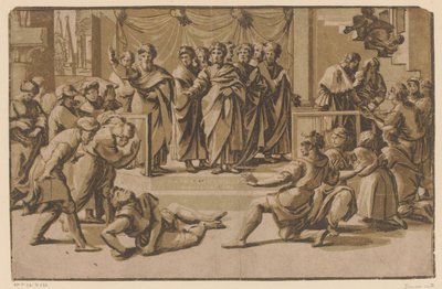 Morte di Anania da Ugo da Carpi