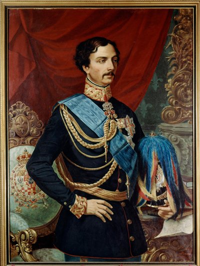 Carlo di Borbone Parma (1799-1883), duca di Parma - Carlo III di Borbone (1823-1854) XIX secolo da Ulisse Passani