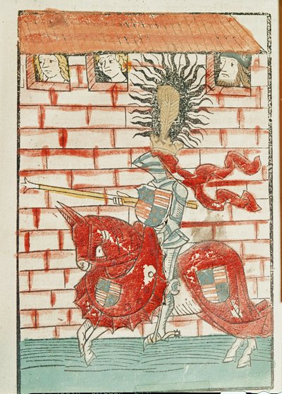 Heinrich von Cilli in un torneo di giostra ... da Ulrich von Richental