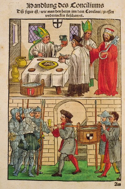Come il pane e il vino venivano distribuiti al popolo durante il Concilio di Costanza, da 