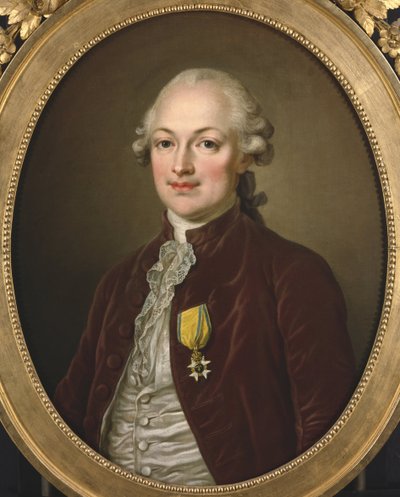 Barone Erik Magnus de Stael Holstein, ambasciatore di Svezia in Francia - Ritratto del Barone Erik Magnus Stael von Holstein (1749-1802), di Pasch, Ulrika Fredrika (1735-1796). Olio su tela da Ulrika Fredrika Pasch
