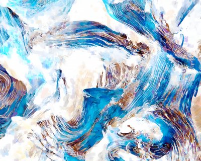 Vortici blu fluidi da Uma Gokhale
