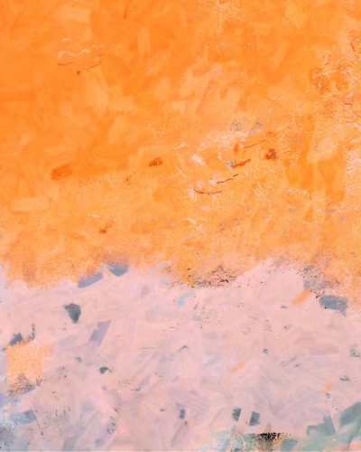 Orange Blush - Astratto da Uma Gokhale