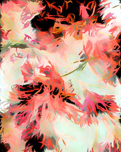Astratto floreale dai colori vivaci da Uma Gokhale