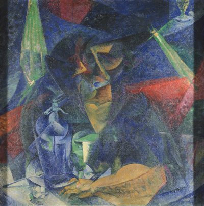 Decomposizione della figura di donna al tavolo di Umberto Boccioni (1882-1916), circa 1912 da Umberto Boccioni