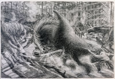 Futurismo: La città che sale da Umberto Boccioni