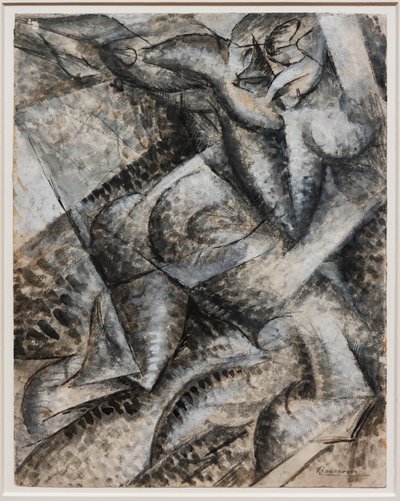 Voglio sintetizzare le forme uniche della continuità nello spazio (Dinamismo di un corpo umano) da Umberto Boccioni