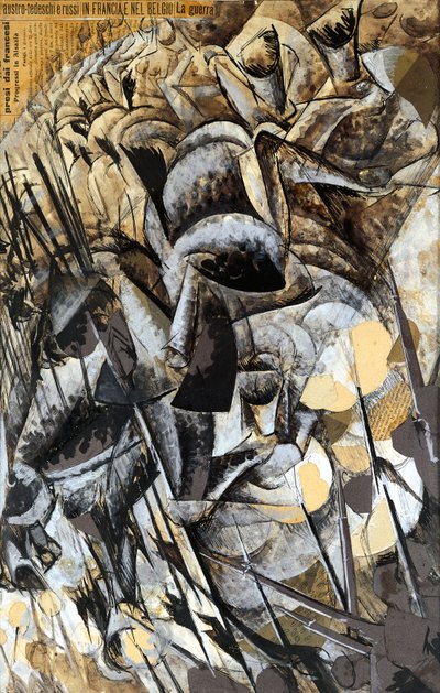 La carica dei lancieri da Umberto Boccioni