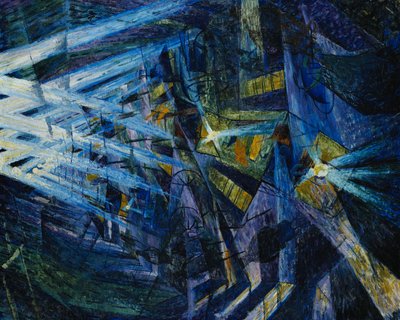 Le forze di una strada, 1911 da Umberto Boccioni