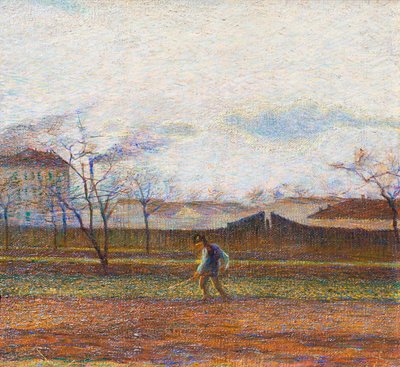 Contadino al lavoro da Umberto Boccioni
