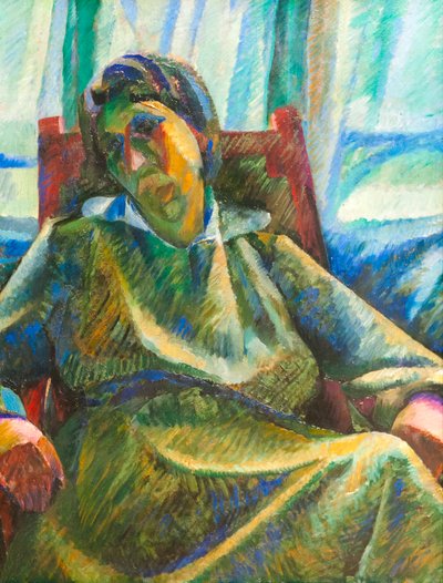 Sintesi plastica - persona seduta da Umberto Boccioni