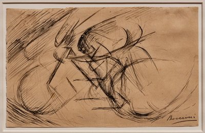 Studi per il dinamismo di un ciclista da Umberto Boccioni