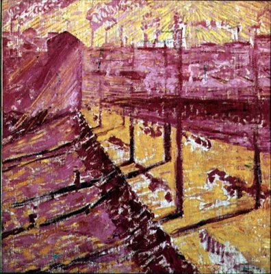 Sobborgo di Milano da Umberto Boccioni