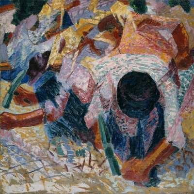 I Lastricatori di Strade da Umberto Boccioni
