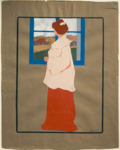 Donna alla finestra (Autunno), ca 1908 da Umberto Boccioni
