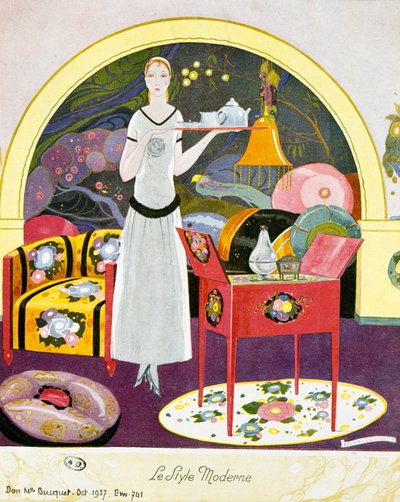 Scena in stile moderno, ambientazione teatrale da Umberto Brunelleschi