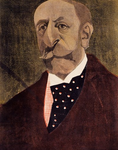 Ritratto di Charles Camille Saint-Saens, compositore, pianista e organista francese da Umberto Brunelleschi