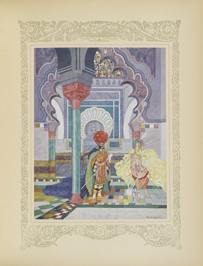 Il principe delle fate diede tre tife incantate, illustrazione da 