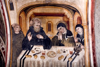 Ultima conversazione tra San Benedetto e Santa Scolastica, Scuola Umbra da Umbrian School