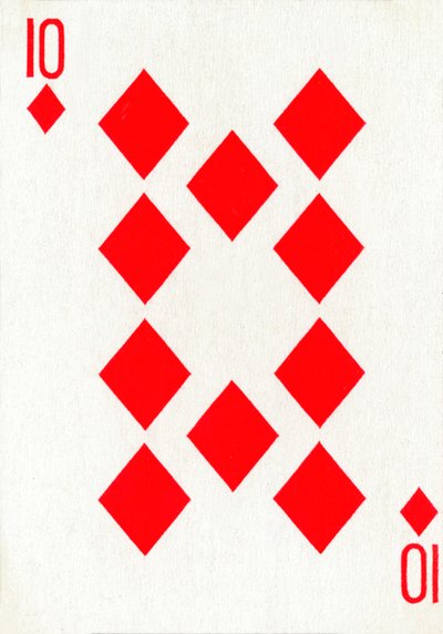 10 di Quadri da un mazzo di carte da gioco Goodall & Son Ltd. da Unbekannt