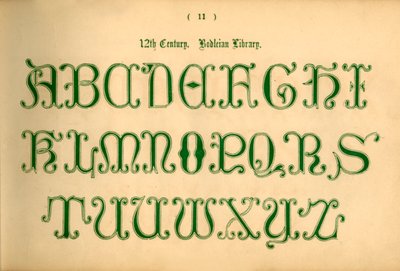 XII secolo. Biblioteca Bodleiana, 1862 da Unbekannt